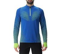 UYN O102095 RUNNING EXCELERATION LONG SL.ZIP UP T-shirt Men's Lapislázuli/Lima M