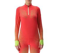 UYN O102124 Running EXCELERATION Long SL.Zip UP T-Shirt Women's Rosa/Soleado M