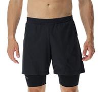 UYN O102343 Running EXCELERATION OW Performance 2IN1 Shorts Men's Nube Negra M