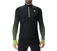 UYN O102433 RUNNING EXCELERATION WINDPROOF SHIRT LONG SL.ZIP UP Jacket Men's Negro/Lima XL