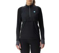 UYN O102471 Running EXCELERATION Wind Long SL. Zip UP T-Shirt Women's Nube Negra XS