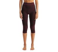 UYN Pantalones interiores 3/4 de merino medio Fusyon Biotech para mujer rojo oscuro | L/XL