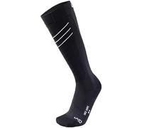 UYN Race Shape - Calcetines de esquí para Hombre, Hombre, Color Blanco/Negro, tamaño 45/47