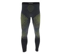 UYN Running EXCELERATION Long Leggings, Men's, Negro/Amarillo Fluo, m