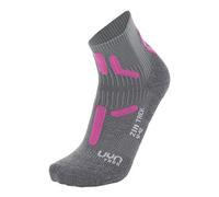 UYN S100222 TREKKING 2IN LOW CUT Socks Women's Gris medio/rosa 40