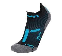 UYN S100223 RUN 2IN Socks Men's Negro/Turquesa 41