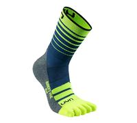 UYN S100318-A699 RUNNER'S FIVE Socks Hombre Blue/Yellow Fluo 38