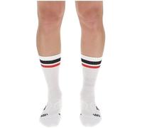 UYN Tennis Socks Calcetines, Unisex Adulto, Blanco, Negro, Rojo, 45/47