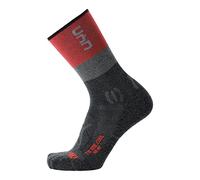 UYN Trekking One Cool - Calcetines para mujer, color gris y rojo