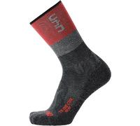 UYN Trekking One Cool - Calcetines para mujer, color gris y rojo