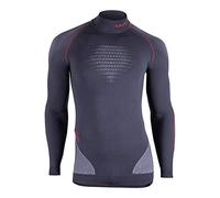 UYN U100033 EVOLUTYON UW LG_SL.Turtle Neck T-Shirt Men's Carbón/Blanco/Rojo M