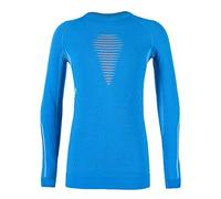 UYN Visyon - Camiseta Interior térmica Unisex para niños, Unisex niños, Camiseta Interior térmica, U100061, Cyan Blue/Orange Shiny/Lime, 12/13