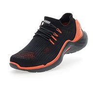 UYN Y100045-B078 City Running Black Sole Sneaker Hombre Black/Orange EU 45