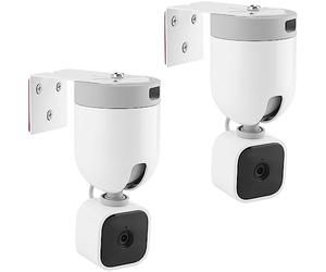 UYODM Paquete de 2 soportes adhesivos de metal para montaje en pared compatibles con la cámara Blink Mini Pan Tilt, VHB Stick On, soporte de montaje sin taladrar para obtener la mejor vista