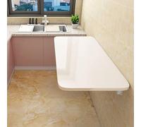 uyoyous Mesa plegable de pared de madera, 60 x 40 cm, mesa plegable de pared, ahorra espacio, mesa flotante para cocina, muebles para niños, mesa para ordenador portátil, mesa de comedor