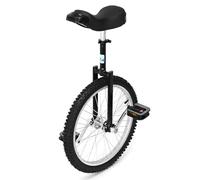 uyoyous Monociclo de 20 pulgadas Unicycle Balance Training Altura Ajustable Monociclo para Adultos Niños Principiantes y Profesionales Unisex Negro