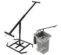 uyoyous Prensa de basura para el hogar para 660 L-120 L, ajustable, compactador de basura para residuos domésticos, prensa manual de basura doméstica, de plástico, papel residual, compactador de