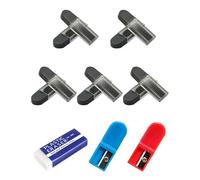 UYRVAPE 100 piezas Minas De Recambio Para Compás, Recambio De Mina 2 mm con 2 unidades de sacapuntas universal, 2 mm*2cm Minas de Compás Recambiios en Tubos, Minas De Recambio Para Compás 2B