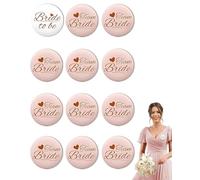 UYRVAPE 12pcs JGA Buttons Set, Team Bride JGA Accesorios Mujeres, Damas de Honor Pines de Despedida de Soltera, insignias para mujeres, para Despedida de Soltero, Bodas y Fiestas