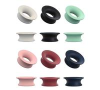 UYRVAPE 12pcs Mute Style Earplugs, Tapones para los Oídos de Silicona Paquete de Estilo de Inserto Mudo Tapones para los Oídos Paquete de Control Diario, 6 Colores
