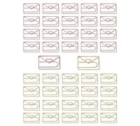 UYRVAPE 40pcs Clip de Papel, Golden Paper Clips, Clips de papel divertidos con forma de animal, clips de papel lindos en forma de sobre, Clips Metálicos 32mm, para Oficina Escuela Hogar, Oro
