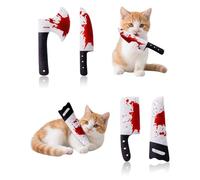 UYRVAPE 4PCS Juguetes Hierba Gatera, Juguete de Catnip con Hierba Gatera y Valeriana, Suave y Duradero para Masticar para Nteracción con Mascotas para Que los Gatos Mastiquen y Jueguen, para Halloween