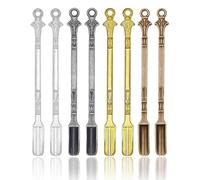UYRVAPE 8 piezas cucharas mini de aleación cuchara en polvo cuchara de metal para medicina sales hierbas arena especias