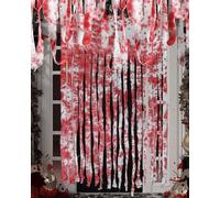 UYRVAPE Gasa Sangrienta de Halloween, Cortina de Puerta Sangrienta para la Decoración de Halloween, Tela Espeluznante para Halloween Accesorios, Casa Encantada
