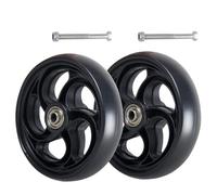 UYSELA 2 Piezas 5/6/8 Pulgadas Delantero Rueda Repuesto Repuestos sillas de Ruedas Ruedas Delanteras para sillas de Ruedas, Ruedas de Goma Antideslizantes,13cm/5Inch