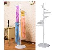 UYSELA Bufanda Soporte De Pie,Soporte De Estante De Exhibición De Metal para Bufanda,Cinturón,Toalla,Joyería,Estante Organizador De Accesorios,para Tienda De Ropa,Vestuarios,Florería/Blanco/150 * 4