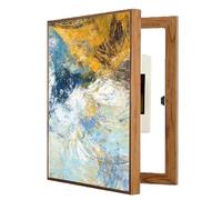 UYSELA Cubre Contador Tapa Decorativa para Cuadro Electrico Cuadro Electrico Desmontable Cubierta Simple Contadores Decorativos Caja Tapa Cuadro Electrico Decorativo,Wood