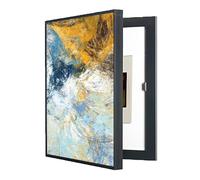 UYSELA Cubre Contador Tapa Decorativa para Cuadro Electrico Cuadro Electrico Desmontable Cubierta Simple Contadores Decorativos Caja Tapa Cuadro Electrico Decorativo,Black Nero