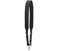 UYSSJTGAZ Correa de Hombro for Bolso Mujer 109-117 cm Largo, Correas descompresión Color Puro, cinturón Ancho, Banda for un Solo DIY(Black,Silver Hanger)