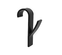 UYSSJTGAZ Toallero eléctrico for el hogar, Estante de Secado, Gancho for Colgar en la Pared, Perchero for baño, Cocina, Dormitorio, Pasillo, Ganchos, Abrigo * 2 uds(Black)