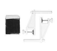 UYSTDMXKA Table Tennis Net and Post Set, Portable Table Tennis Net with Screw On Clamp, Folding Adjustable Mesh Net for Indoor Outdoor Play, Eco Friendly Plastic Material