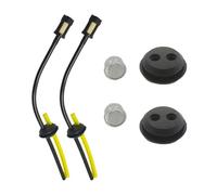 UYTGFO Adecuado para desbrozadora, cortacésped, imprimación, manguera de combustible, piezas de herramientas de jardín, kit de filtro universal para línea de combustible para cortabordes de 6 piezas