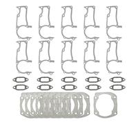 UYTGFO Ajuste for Husqvarna 362 372 365 371 371K 375K motosierra 503627201 503961501 503775901 Kit de junta de silenciador de cilindro de cárter