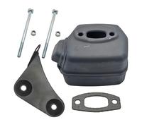 UYTGFO Ajuste for Husqvarna 50 51 55 motosierra Rancher 501766605 503218202 537127901 silenciador soporte de escape pernos tuercas Kit de junta