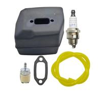 UYTGFO Ajuste for HUSQVARNA 61 268 272 268XP 272XP 268K for Jonsered 625 630 670 silenciador de motosierra escape con junta Filtro de línea de combustible bujía