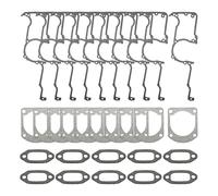 UYTGFO Ajuste for Husqvarna 61 66 266 268 272 272XP 268K motosierra #501522604 10 unids/lote Kit de junta de silenciador de cilindro de cárter