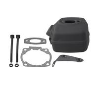 UYTGFO Apto for HUS50 HUS51 HUS55 Construido for mejorar el flujo de escape y un funcionamiento más silencioso en áreas residenciales Kit de tubo silenciador de motosierra