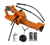 UYTGFO Apto para motosierra Husqvarna 445 445E 450 450E Tapón filtro combustible Manguera de retorno Tampón AV Juego de resorte Mango trasero Grupo depósito combustible