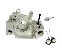 UYTGFO Compatible con herramientas de motosierra Stihl 021, 023, 025, MS210, MS230, MS250, repuestos, aceite, combustible, tanque de gas, cárter, carcasa del motor.