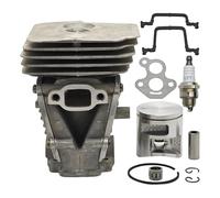 UYTGFO Compatible con Husqvarna 135, 140, 135E, 140E, repuesto de pasador de anillo de motosierra, piezas de repuesto, kit de junta de bujía de pistón de cilindro de 41 mm