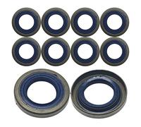 UYTGFO Compatible con HUSQVARNA 268 272 61 66 266 K650 K700 K960 K970, piezas de motosierra n.° 503260204, kit de 10 sellos de aceite del cigüeñal.