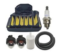 UYTGFO Compatible con Husqvarna 455, 455E, 455, Rancher 460, 460, repuesto de motosierra, bombilla de cebado, kit de bujías, filtro de aire y combustible, manguera de línea.