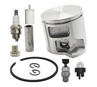 UYTGFO Compatible con Husqvarna 555, 556, 560, 562, 562XP, 560XP, 560XPG, filtro de combustible, válvula de descompresión, cebador, bujía, kit de anillos de pistón de 46 mm.