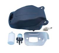 UYTGFO Compatible con la bombilla de cebado de la motosierra Husqvarna 545 550XP, piezas de repuesto del filtro de combustible 523052602, kit de placa deflectora y silenciador.