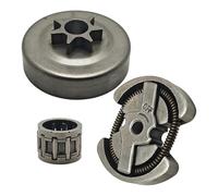 UYTGFO Compatible con motosierra Husqvarna 136, 137, 141, 142, 36 y 41. Tambor de embrague de 325" y 7 dientes, rodamiento de agujas con conjunto de embrague.