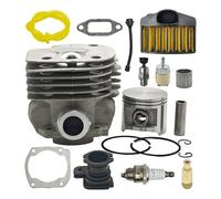 UYTGFO Compatible con motosierra Husqvarna 365, 362, 371 y 372 XP. Reemplazo de 503909271 W. Junta de filtro de aire y combustible. Kit de admisión de pistón de cilindro de 50 mm.